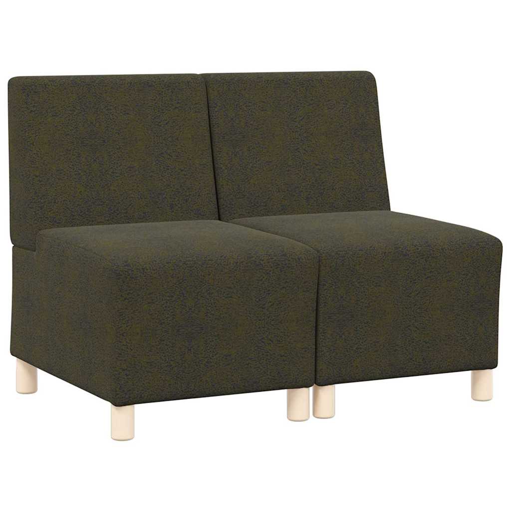 Modulsofa enhed uden arme 2 pcs Grøn 55 x 74 x 82 cm