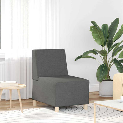 Modulsofa enhed uden arme 3 pcs Mørkegrå 55 x 74 x 82 cm Stof