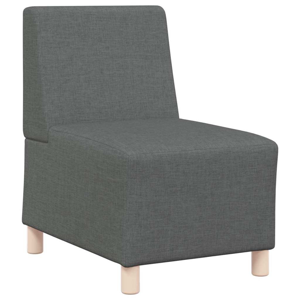 Modulsofa enhed uden arme 3 pcs Mørkegrå 55 x 74 x 82 cm Stof