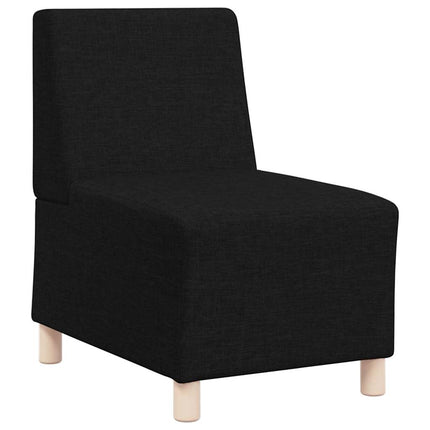 Modulsofa enhed uden arme 3 pcs Sort 55 x 74 x 82 cm Stof