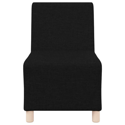 Modulsofa enhed uden arme 3 pcs Sort 55 x 74 x 82 cm Stof