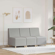 Modulsofa enhed uden arme 3 pcs Skygrå 55 x 74 x 82 cm Stof
