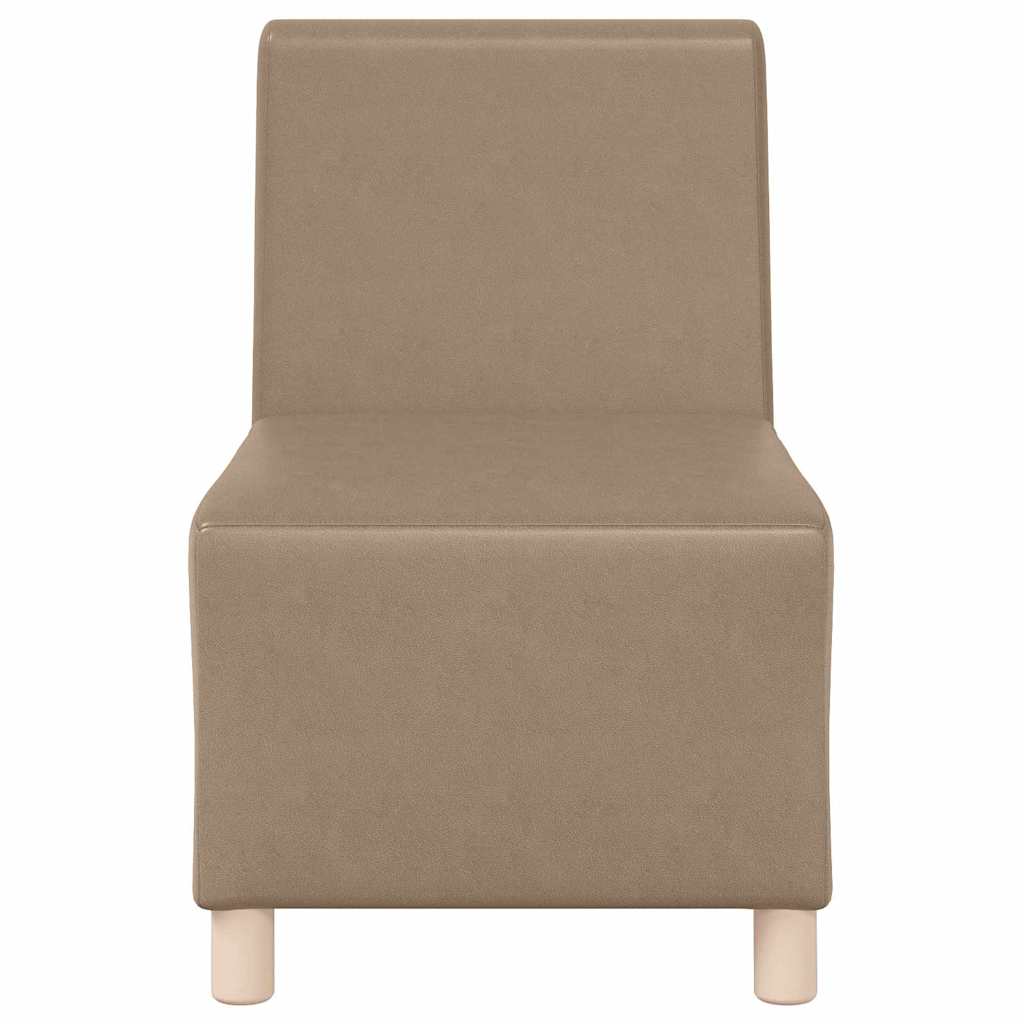 Modulsofa enhed uden arme 3 pcs Cappuccino 55 x 74 x 82 cm
