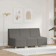 Modulsofa enhed uden arme 3 pcs Lysegrå 55 x 74 x 82 cm