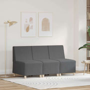 Modulsofa enhed uden arme 3 pcs Mørkegrå 55 x 74 x 82 cm