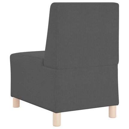 Modulsofa enhed uden arme 3 pcs Mørkegrå 55 x 74 x 82 cm