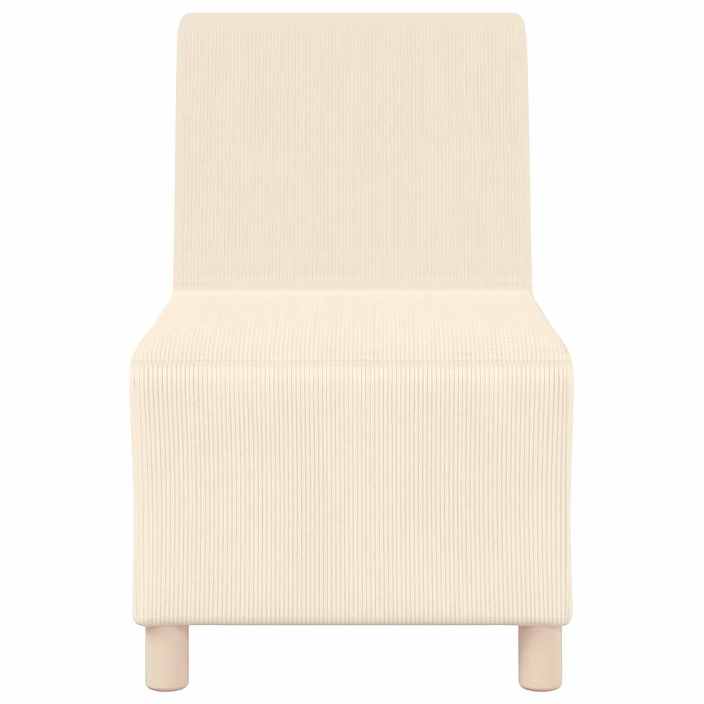 Modulsofa enhed uden arme 3 pcs Creme 55 x 74 x 82 cm