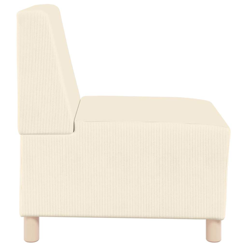 Modulsofa enhed uden arme 3 pcs Creme 55 x 74 x 82 cm