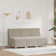 Modulsofa enhed uden arme 3 pcs Lysegrå 55 x 74 x 82 cm