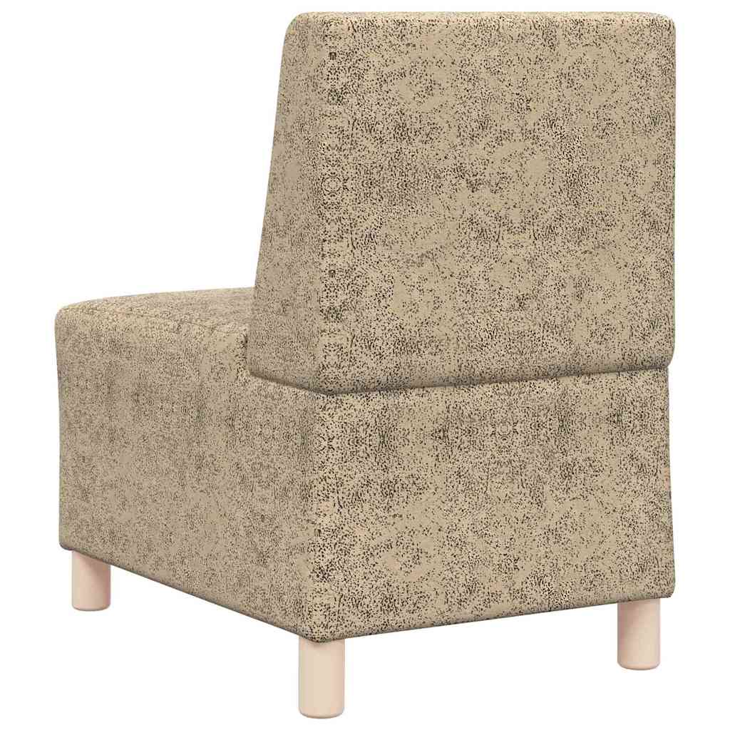 Modulsofa enhed uden arme 3 pcs Lysegrå 55 x 74 x 82 cm