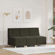 Modulsofa enhed uden arme 3 pcs Grøn 55 x 74 x 82 cm