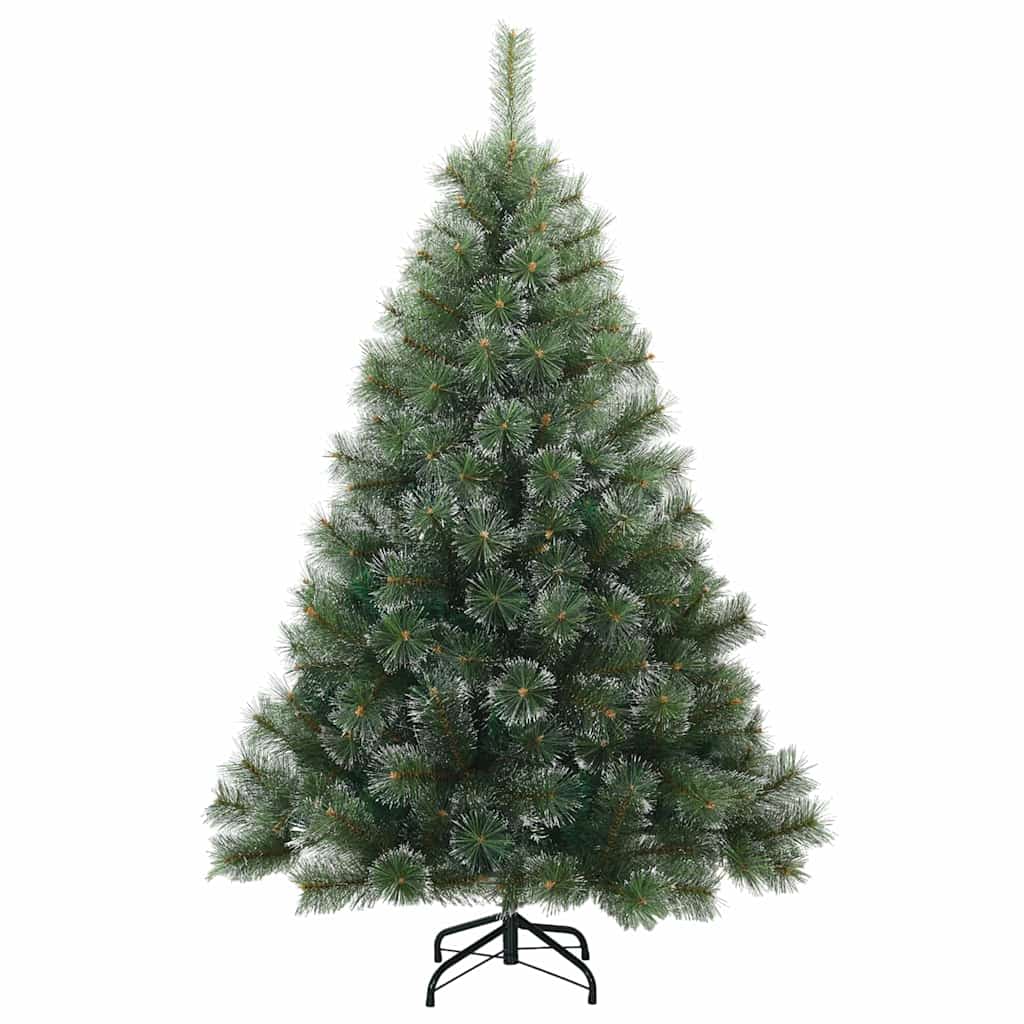 Kunstigt bøjelig juletræ snefløjtet Grøn 150 cm PVC, stål