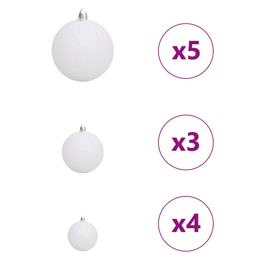 Kunstig Forbelyst Juletræ med 150 LED'er Sort 150 cm PVC