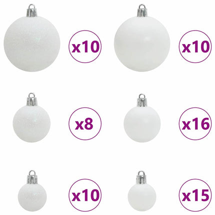 Kunstig Forbelyst Juletræ med 300 LED'er Sort 180 cm PVC