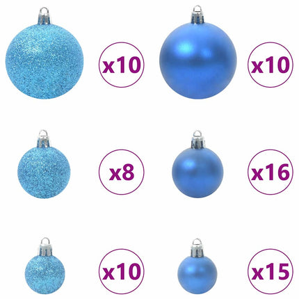 Kunstig Forbelyst Juletræ med 300 LED'er Sort 180 cm PVC