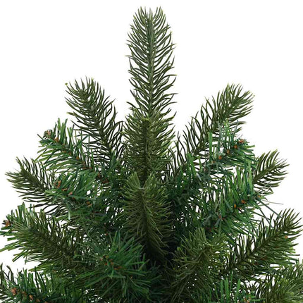 Kunstigt juletræ med 150 LED'er med stativ Grøn 75 cm PE og PVC