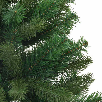 Kunstigt juletræ med 150 LED'er med stativ Grøn 95 cm PE og PVC