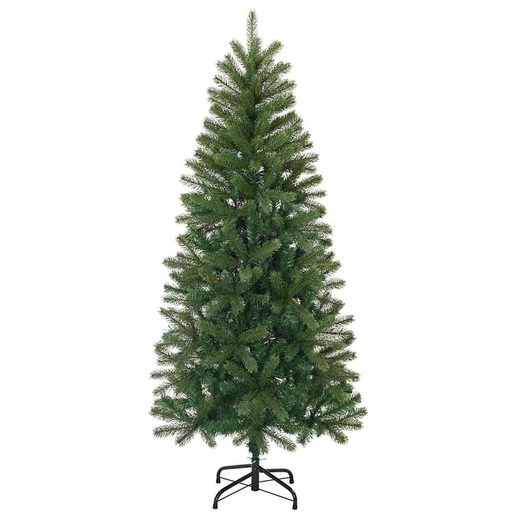 Kunstigt juletræ med 150 LED'er Grøn 120 cm PE og PVC