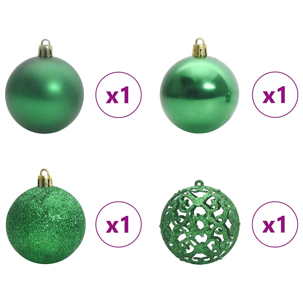 Kunstigt juletræ med 150 LED'er Hvid 150 cm PE og PVC