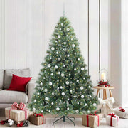 Kunstigt juletræ med 300 LED'er Grøn 210 cm PE og PVC