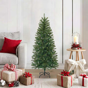 Kunstigt juletræ med stativ Grøn 120 cm PVC, PE og stål