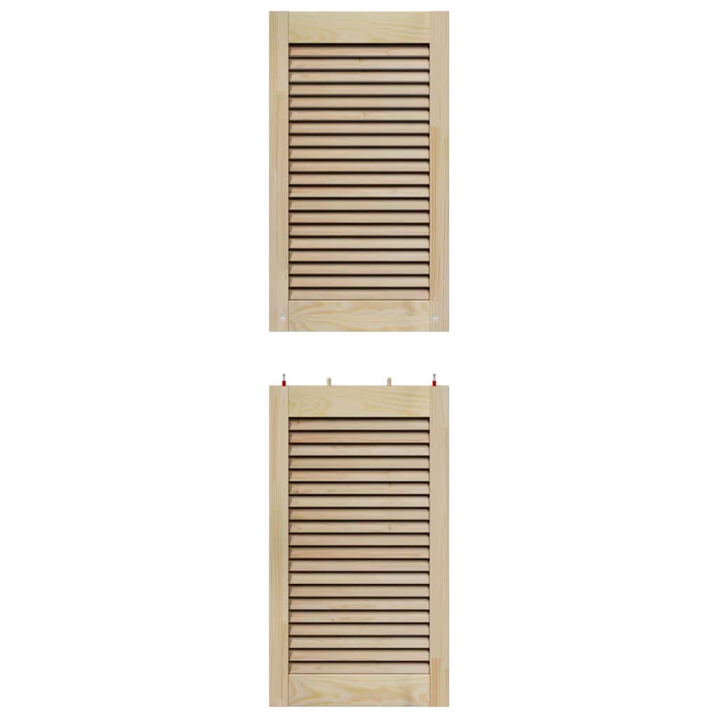 Skabsdør Naturfarvet 140,5 x 2,1 x 39,5 cm Massiv fyrretræ