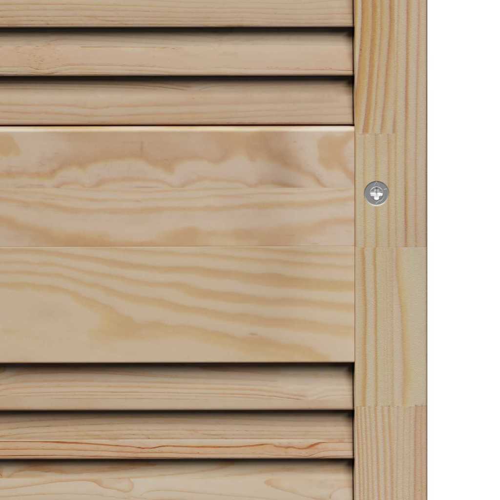 Skabsdør Naturfarvet 140,5 x 2,1 x 39,5 cm Massiv fyrretræ