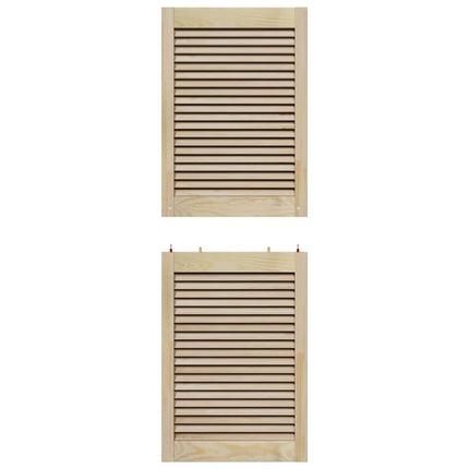 Skabsdør Naturfarvet 49,5 x 2,1 x 140,5 cm Massiv fyrretræ