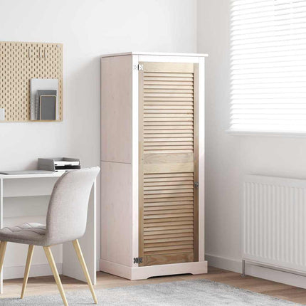 Skabsdør Naturfarvet 49,5 x 2,1 x 140,5 cm Massiv fyrretræ