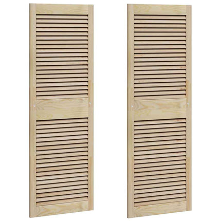 Skabsdør med dør 2 pcs Naturfarvet 49,5 x 2,1 x 140,5 cm