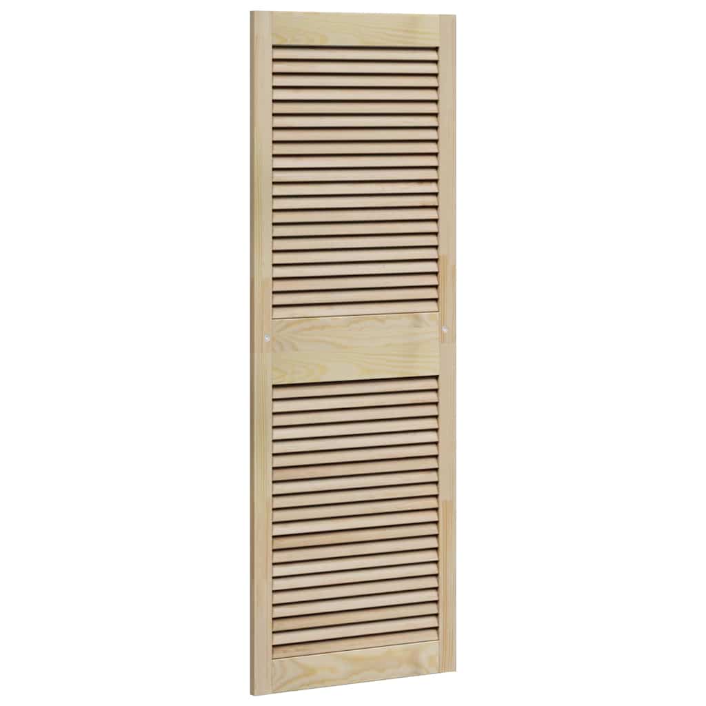 Skabsdør med dør 2 pcs Naturfarvet 49,5 x 2,1 x 140,5 cm