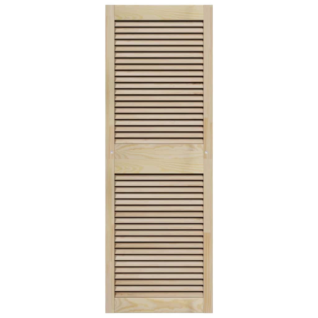 Skabsdør med dør 2 pcs Naturfarvet 49,5 x 2,1 x 140,5 cm