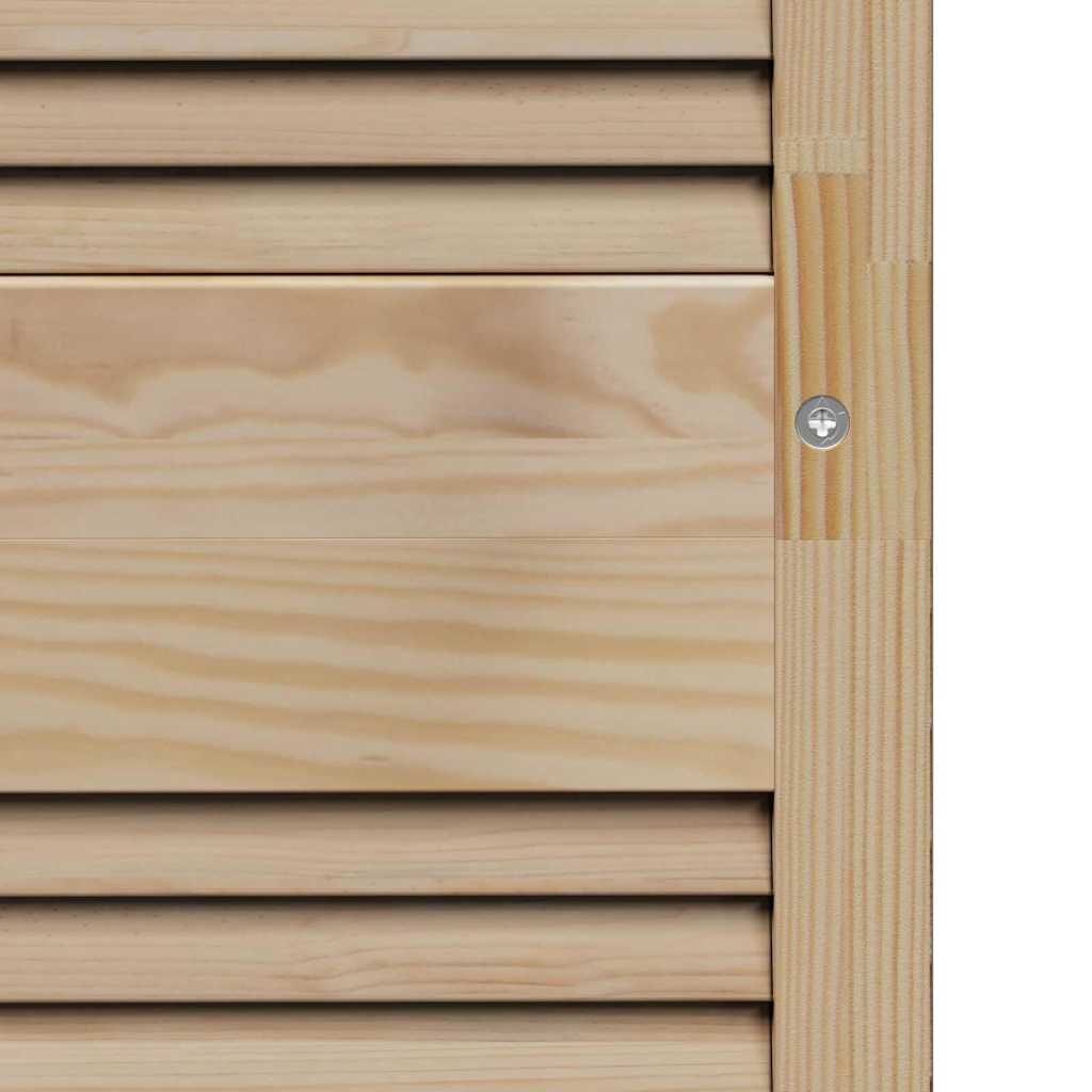 Skabsdør med dør 2 pcs Naturfarvet 140,5 x 2,1 x 59,5 cm