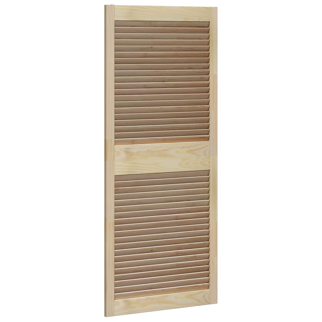 Skabsdør med dør 2 pcs Naturfarvet 140,5 x 2,1 x 59,5 cm