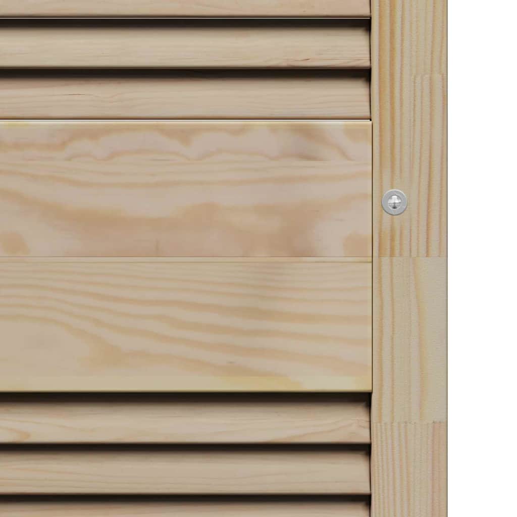 Skabsdør Naturfarvet 170 x 2,1 x 39,5 cm Massiv fyrretræ