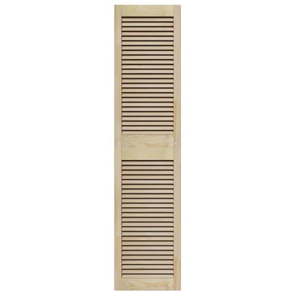 Skabsdør 2 pcs Naturfarvet 170 x 2,1 x 39,5 cm Massiv fyrretræ