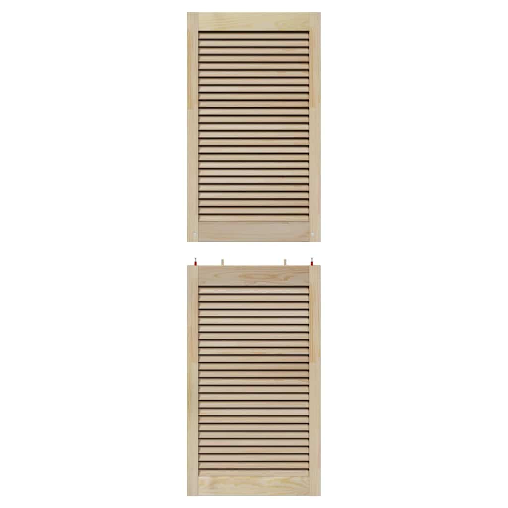 Skabsdør Naturfarvet 170 x 2,1 x 49,5 cm Massiv fyrretræ
