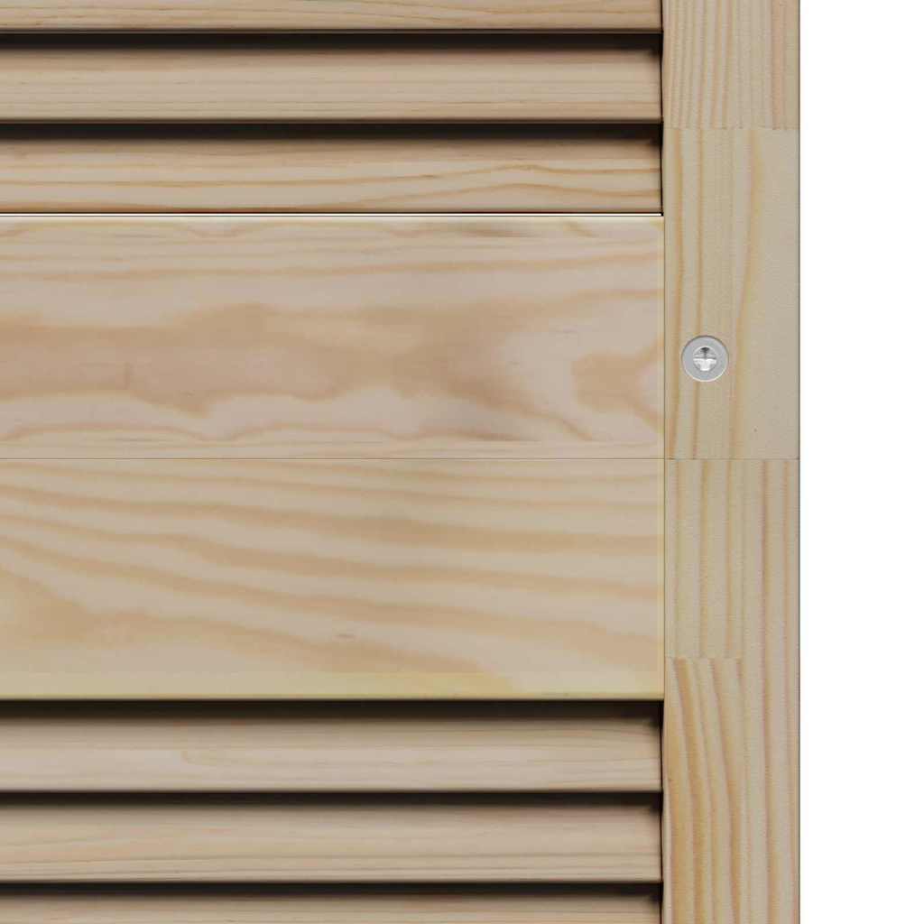 Skabsdør Naturfarvet 170 x 2,1 x 49,5 cm Massiv fyrretræ