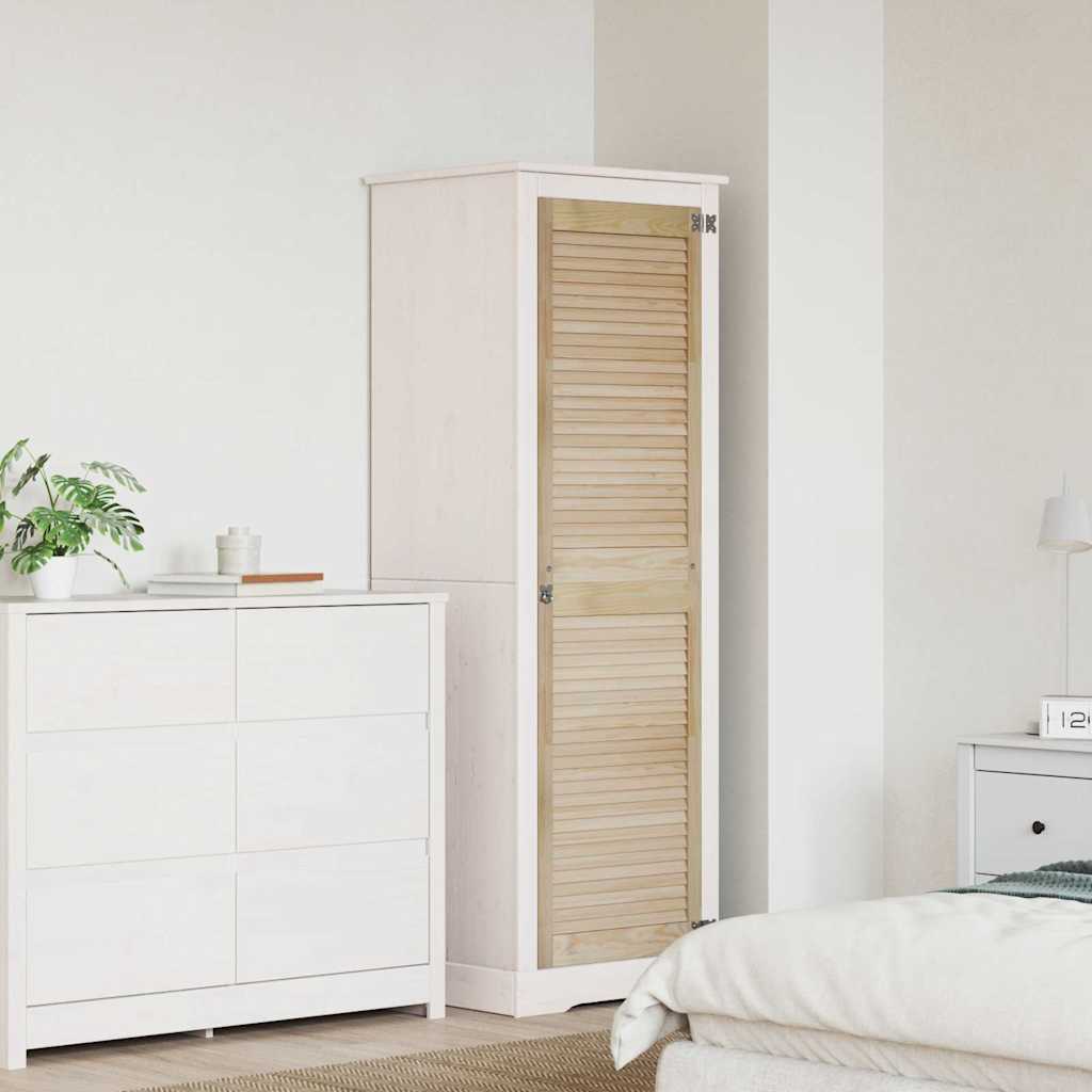 Skabsdør Naturfarvet 170 x 2,1 x 49,5 cm Massiv fyrretræ