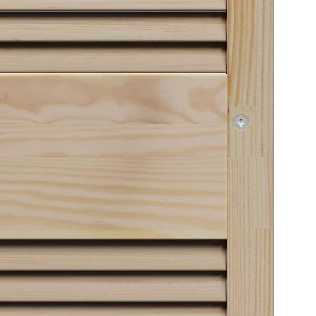Skabsdør Naturfarvet 170 x 2,1 x 59,5 cm Massiv fyrretræ
