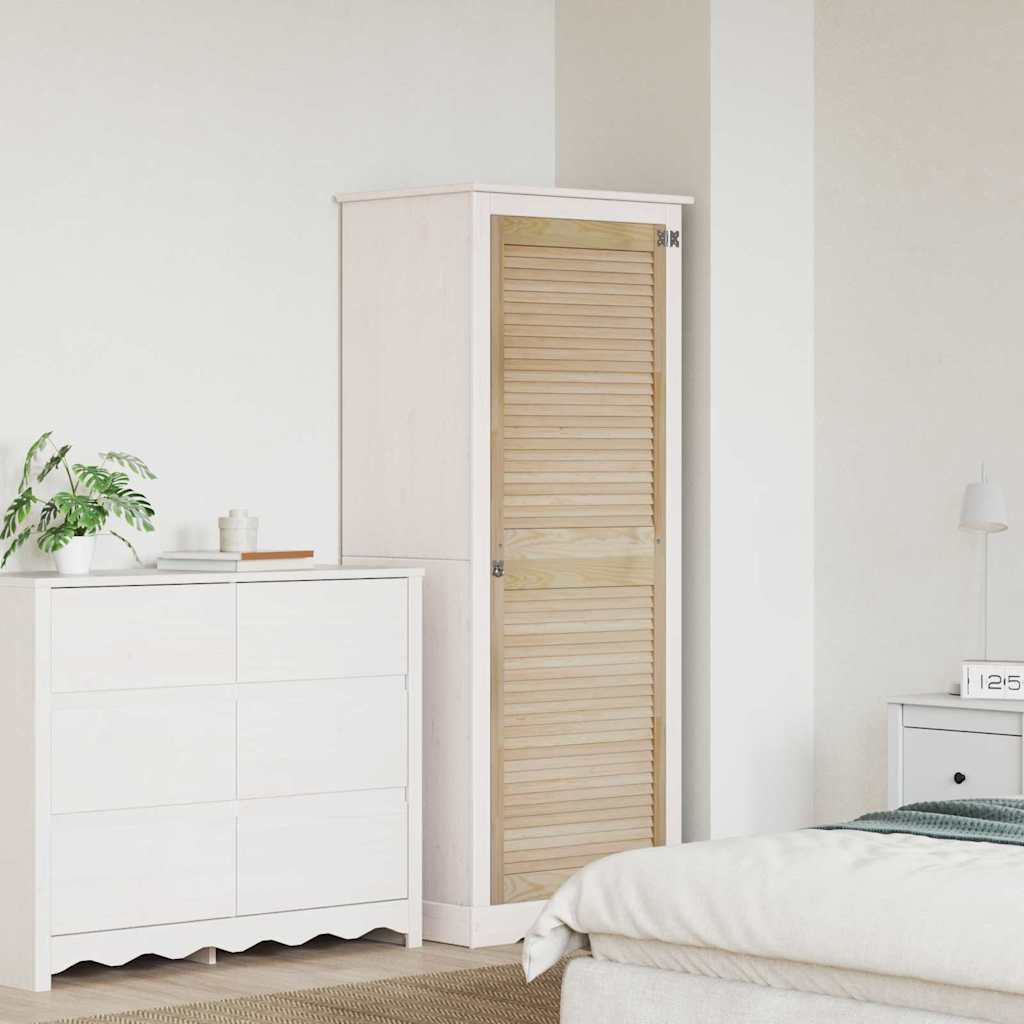 Skabsdør Naturfarvet 170 x 2,1 x 59,5 cm Massiv fyrretræ