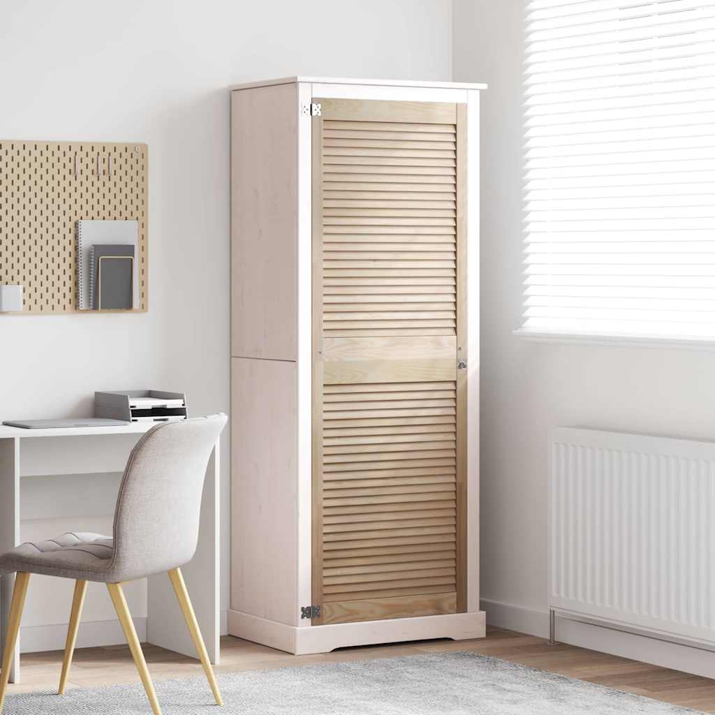 Skabsdør Naturfarvet 170 x 2,1 x 59,5 cm Massiv fyrretræ