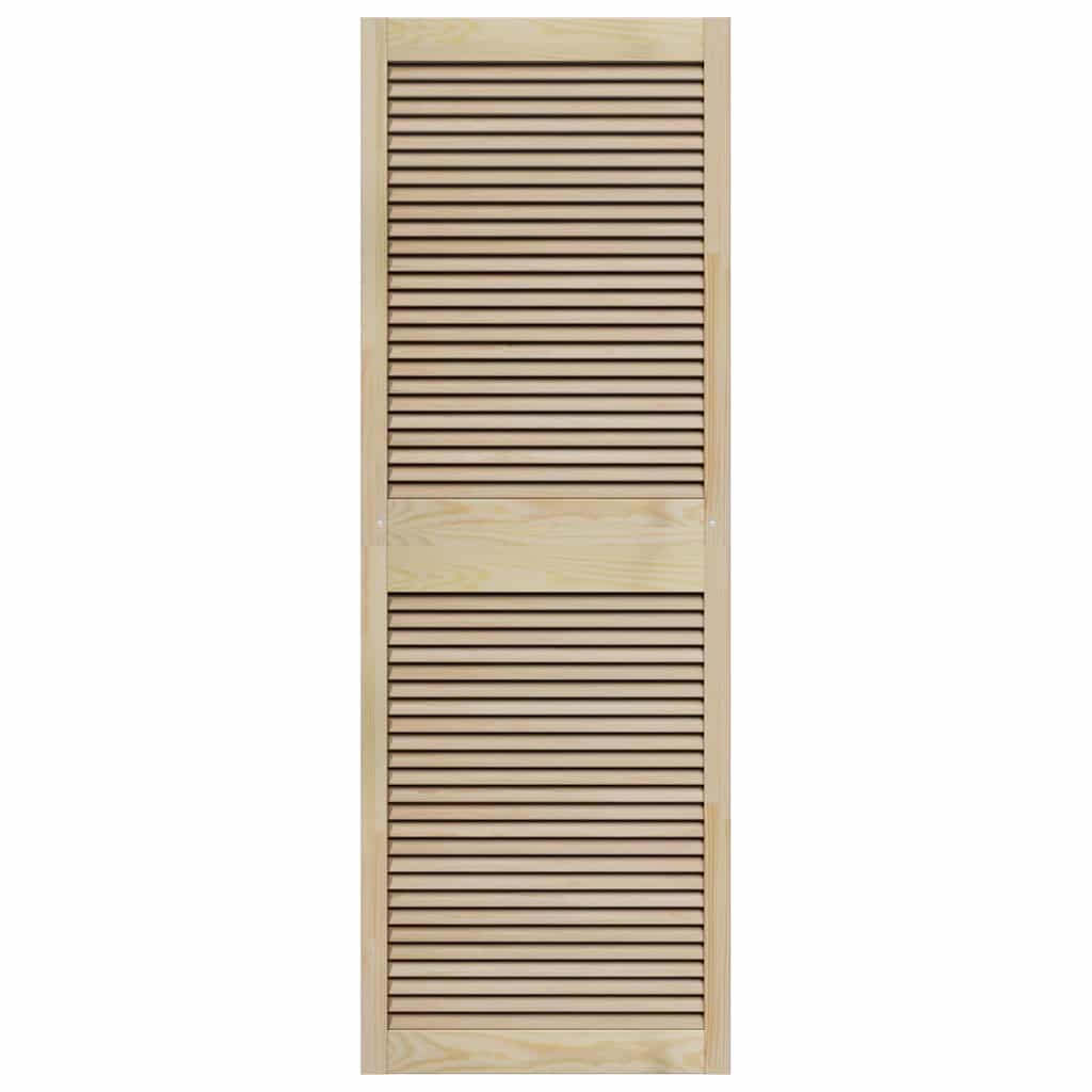 Skabsdør Naturfarvet 170 x 2,1 x 59,5 cm Massiv fyrretræ