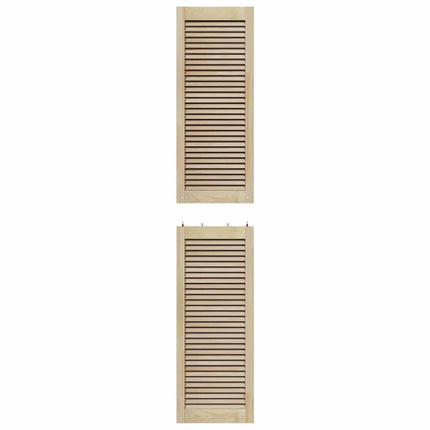 Skabsdør Naturfarvet 201 x 2,1 x 39,5 cm Massiv fyrretræ
