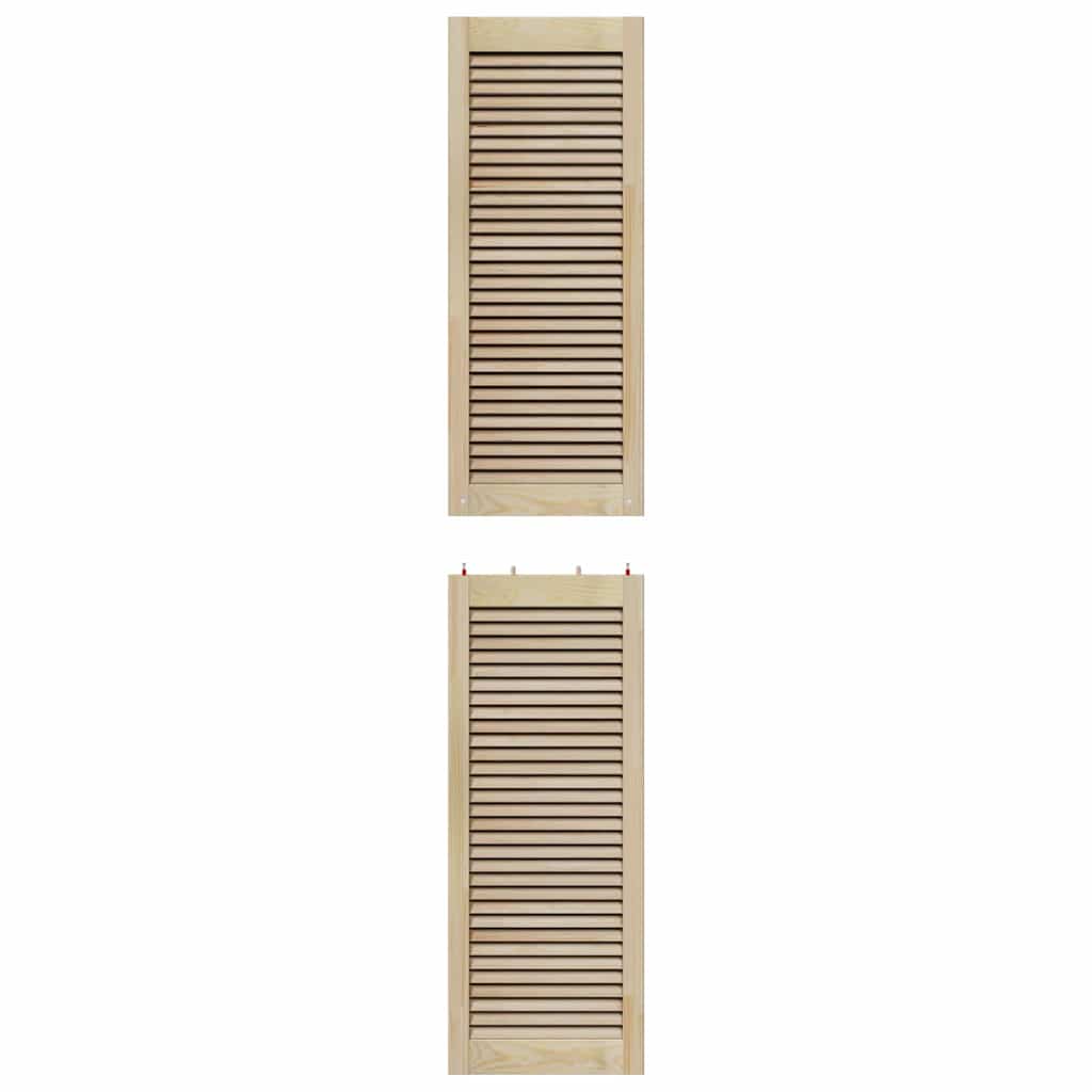 Skabsdør Naturfarvet 201 x 2,1 x 39,5 cm Massiv fyrretræ