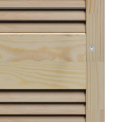 Skabsdør Naturfarvet 201 x 2,1 x 39,5 cm Massiv fyrretræ