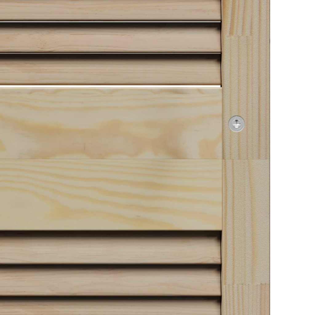 Skabsdør Naturfarvet 201 x 2,1 x 39,5 cm Massiv fyrretræ