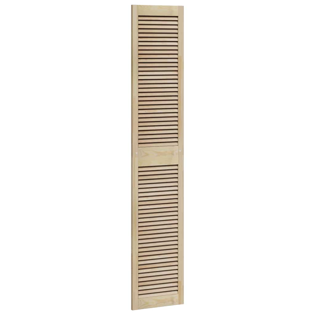 Skabsdør Naturfarvet 201 x 2,1 x 39,5 cm Massiv fyrretræ