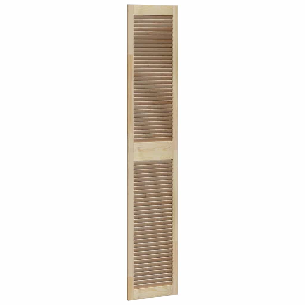 Skabsdør Naturfarvet 201 x 2,1 x 39,5 cm Massiv fyrretræ