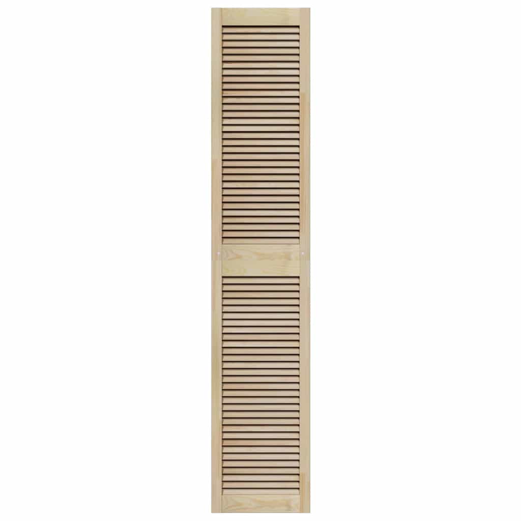 Skabsdør Naturfarvet 201 x 2,1 x 39,5 cm Massiv fyrretræ